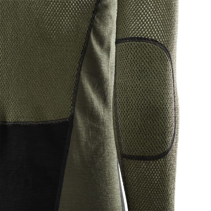Aclima Men's WoolNet Hybrid Mockneck Jet Black/Olive Night/Dill Aclima Aclima Men's WoolNet Hybrid Mockneck Jet Black/Olive Night/Dill Aclima
