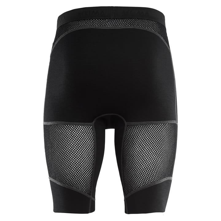 WoolNet Long Shorts Men Jet Black Aclima