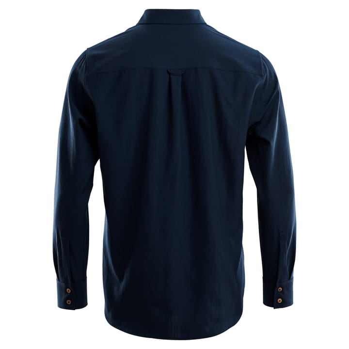 Aclima LeisureWool Woven Wool Shirt Man Navy Blazer Aclima