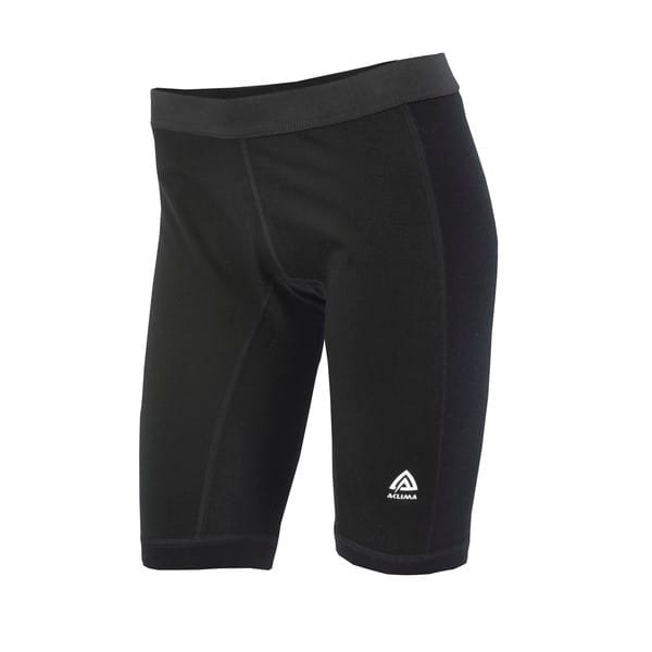 Aclima WarmWool Long Shorts W/Windstop Woman Jet Black Aclima