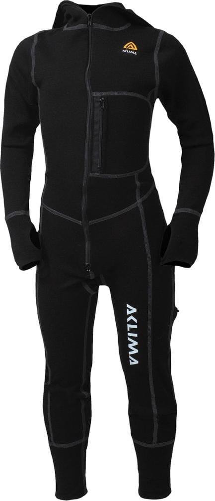 Aclima Kids' Warmwool Overall Jet Black Aclima