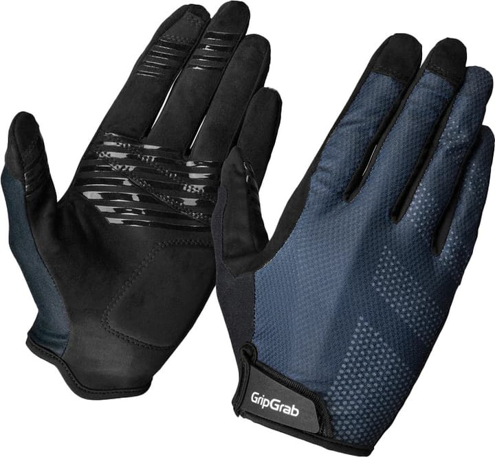 Gripgrab Ride Lite Padded Full Finger Summer Gloves Navy Blue Gripgrab