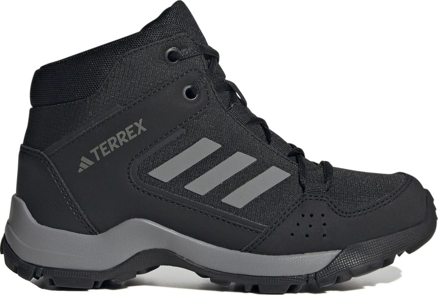 Adidas Kids' Terrex Hyperhiker Mid Hiking Shoes Core Black/Grey Three/Core Black