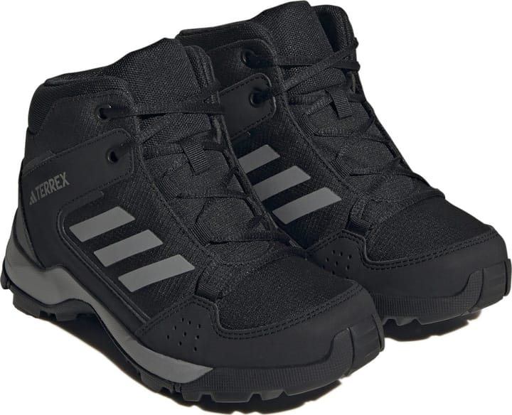 Adidas Kids' Terrex Hyperhiker Mid Hiking Shoes Core Black/Grey Three/Core Black Adidas