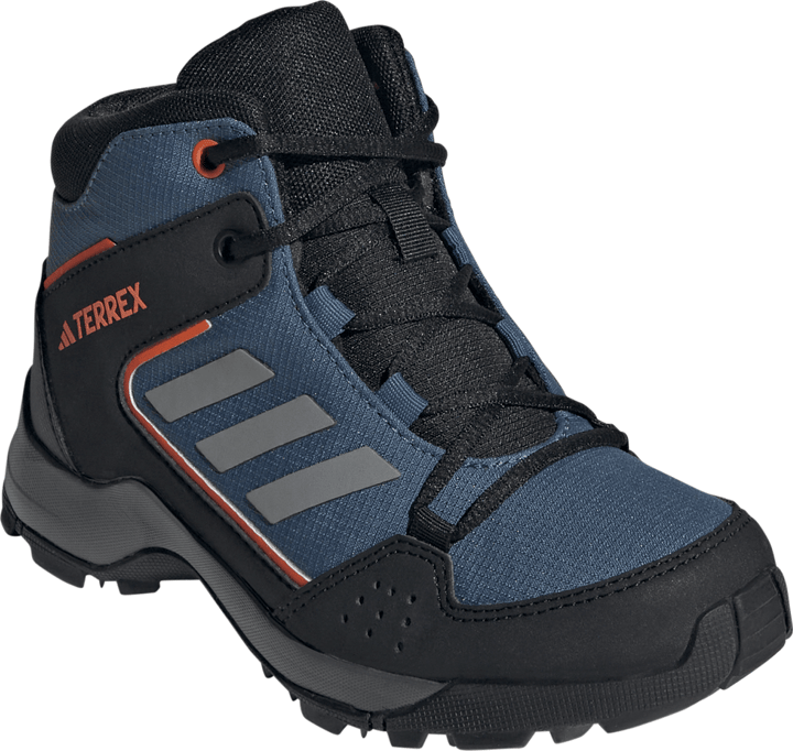 Adidas Kids' Terrex Hyperhiker Mid Hiking Shoes Wonder Steel/Grey Three/Impact Orange Adidas