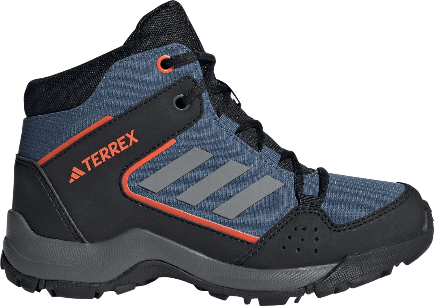 Adidas Kids' Terrex Hyperhiker Mid Hiking Shoes Wonder Steel/Grey Three/Impact Orange