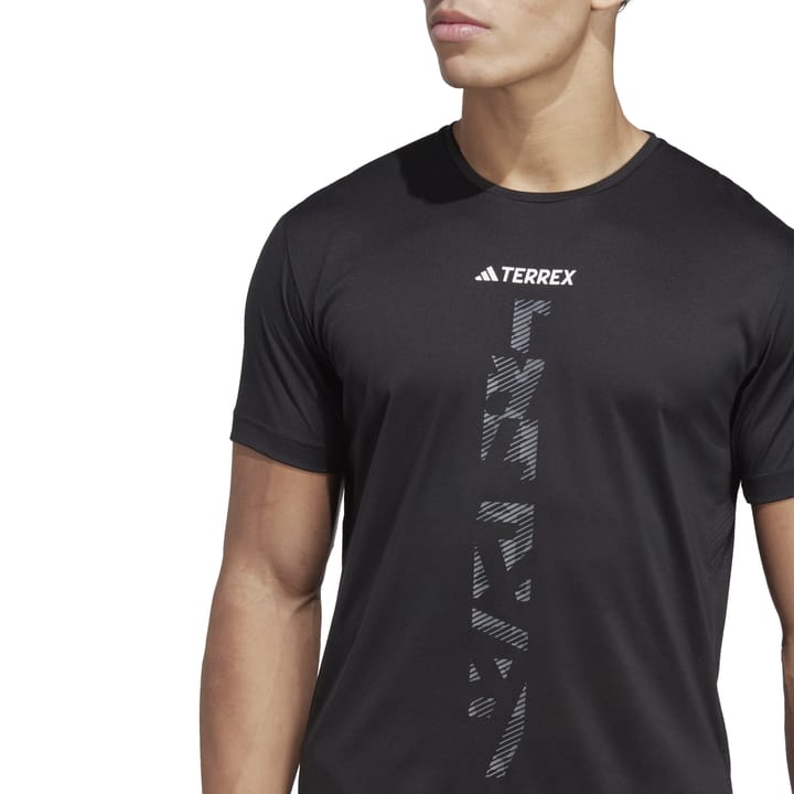 Men's Terrex Agravic Trail Running T-Shirt Black Adidas