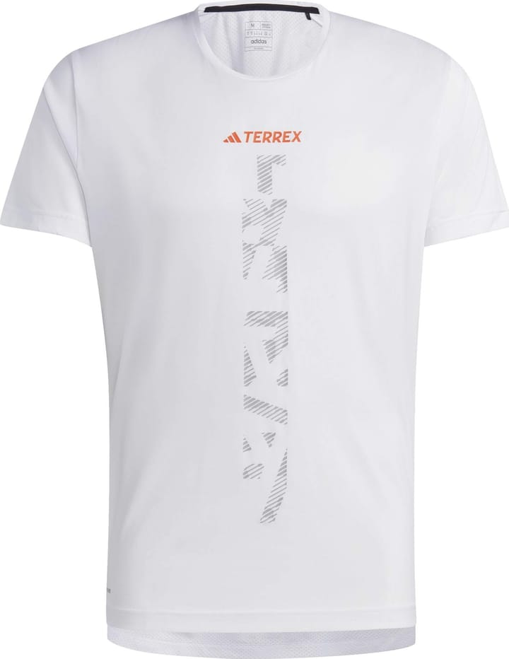 Men's Terrex Agravic Trail Running T-Shirt White Adidas