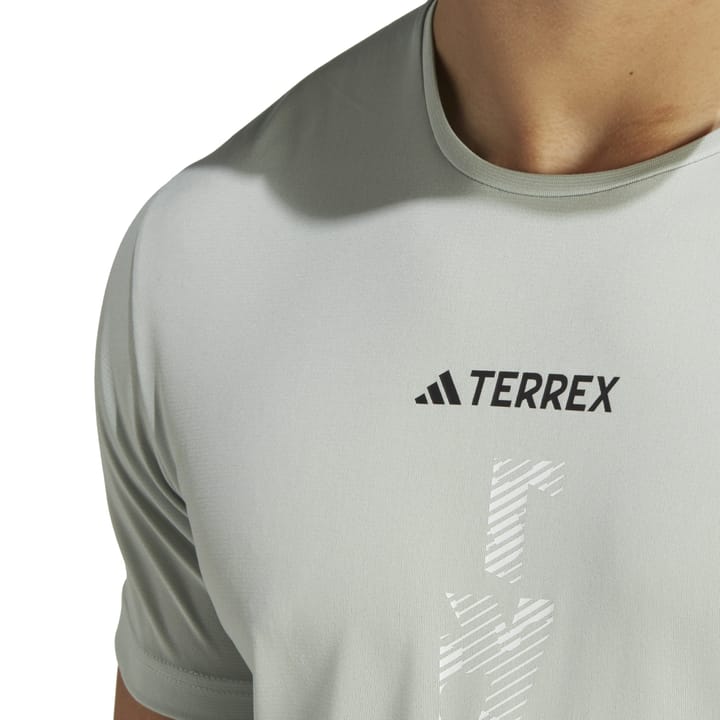 Men's Terrex Agravic Trail Running T-Shirt Wonsil Adidas