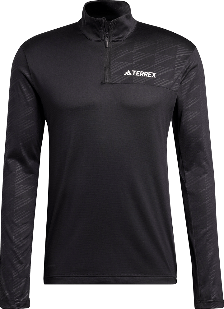 Adidas Men's Terrex Multi Half-Zip Long Sleeve Tee Black Adidas