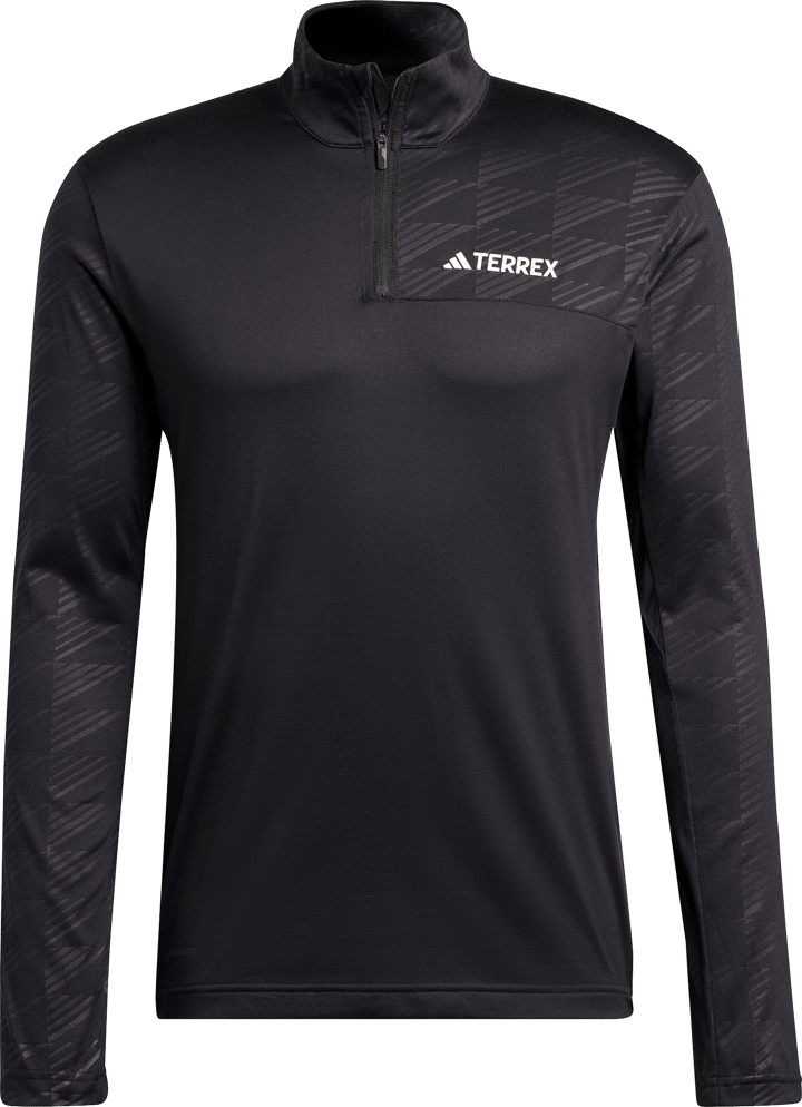 Adidas Men's Terrex Multi Half-Zip Long Sleeve Tee Black Adidas