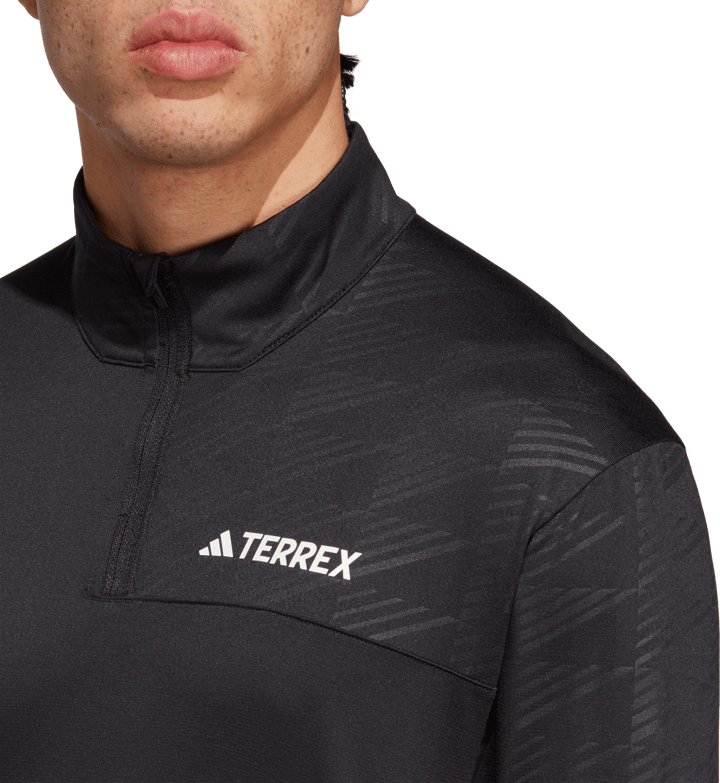 Adidas Men's Terrex Multi Half-Zip Long Sleeve Tee Black Adidas