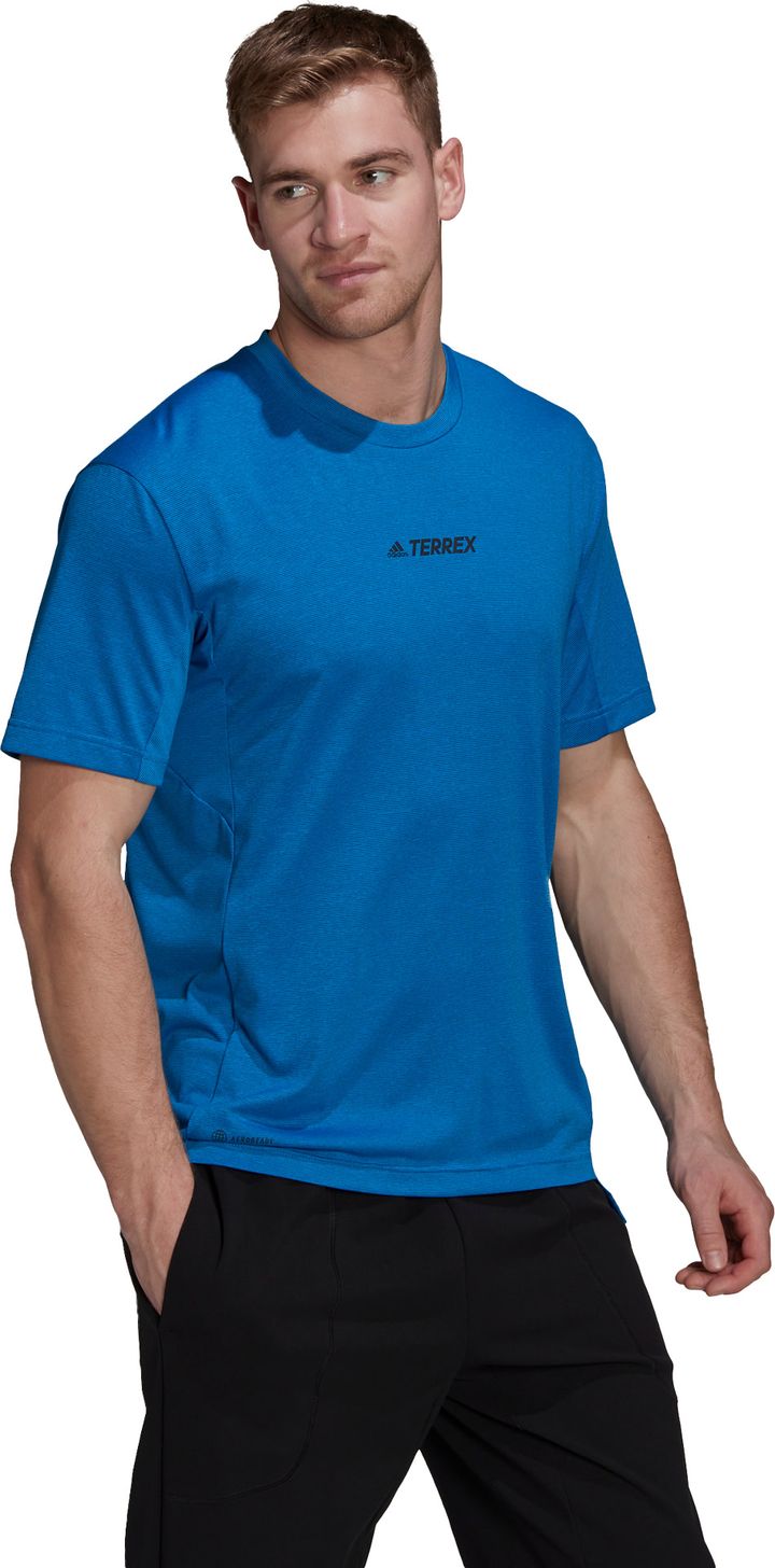 Adidas Men's Terrex Multi Tee Shock Blue Adidas Adidas Men's Terrex Multi Tee Shock Blue Adidas