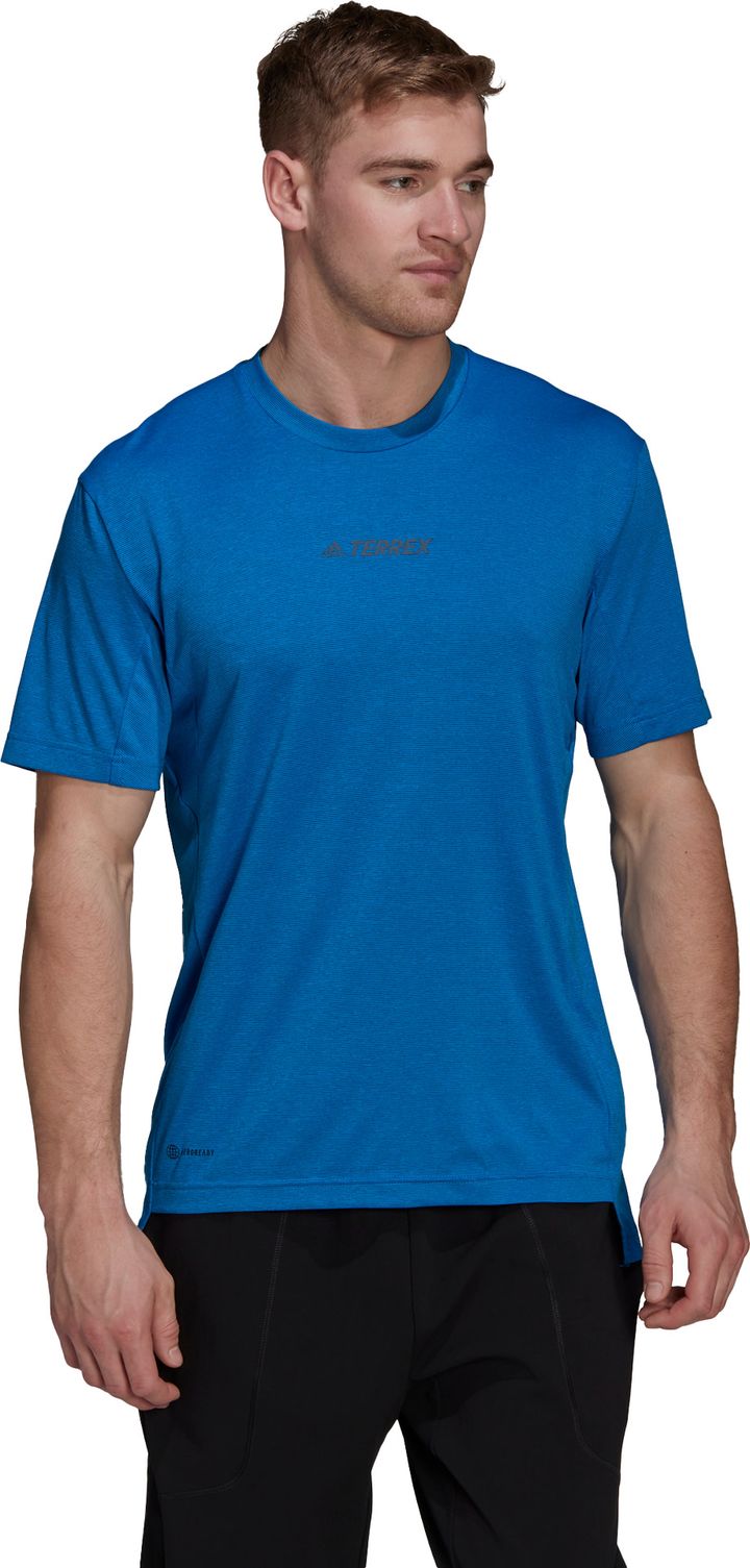 Adidas Men's Terrex Multi Tee Shock Blue Adidas Adidas Men's Terrex Multi Tee Shock Blue Adidas