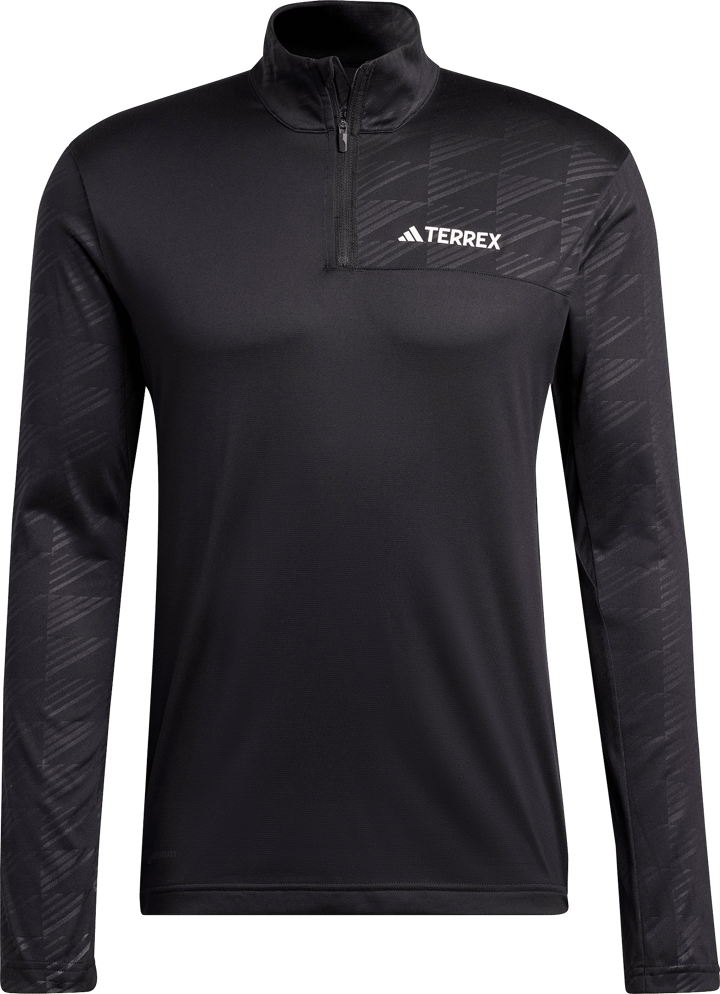 Men's Terrex Multi Half-Zip Long Sleeve Tee Black Adidas