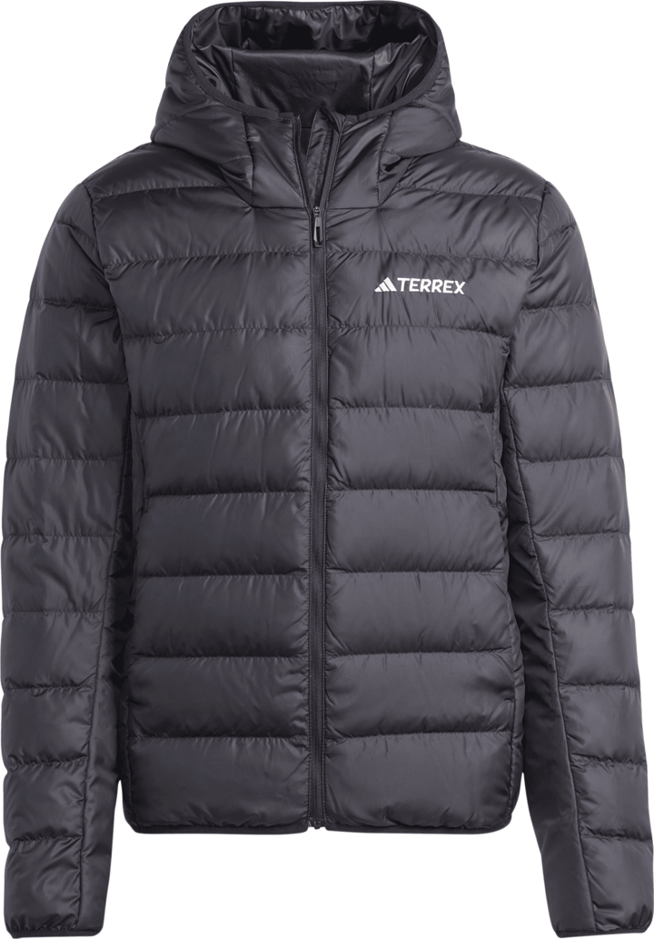 Men's Terrex Multi Light Down Hooded Jacket Black Adidas