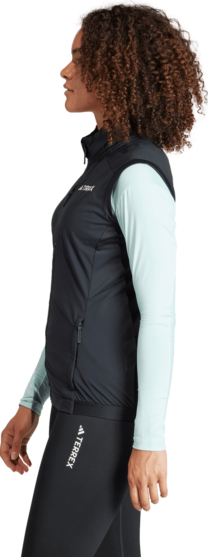 Adidas Women's Terrex Xperior Cross-Country Ski Soft Shell Vest Black Adidas