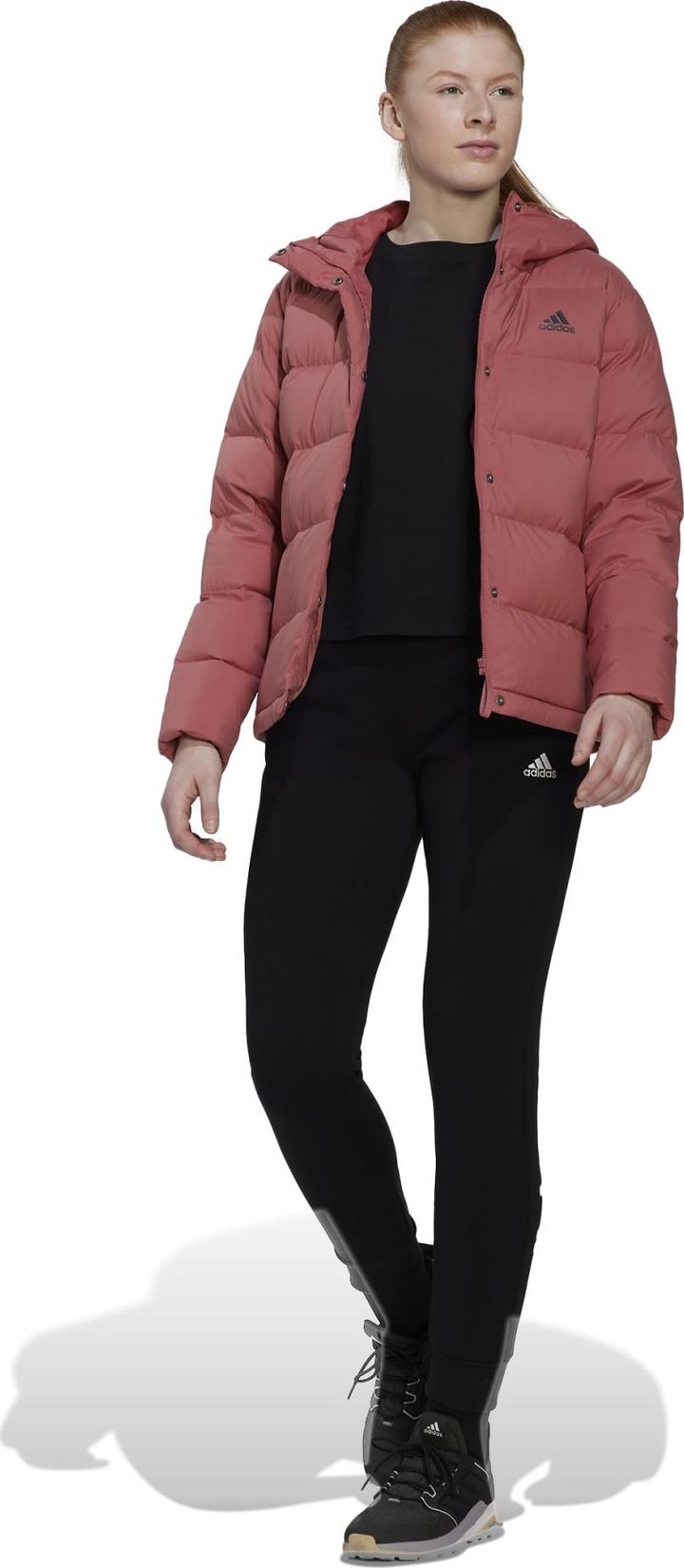 Women's Helionic Hooded Down Jacket Wonred Adidas