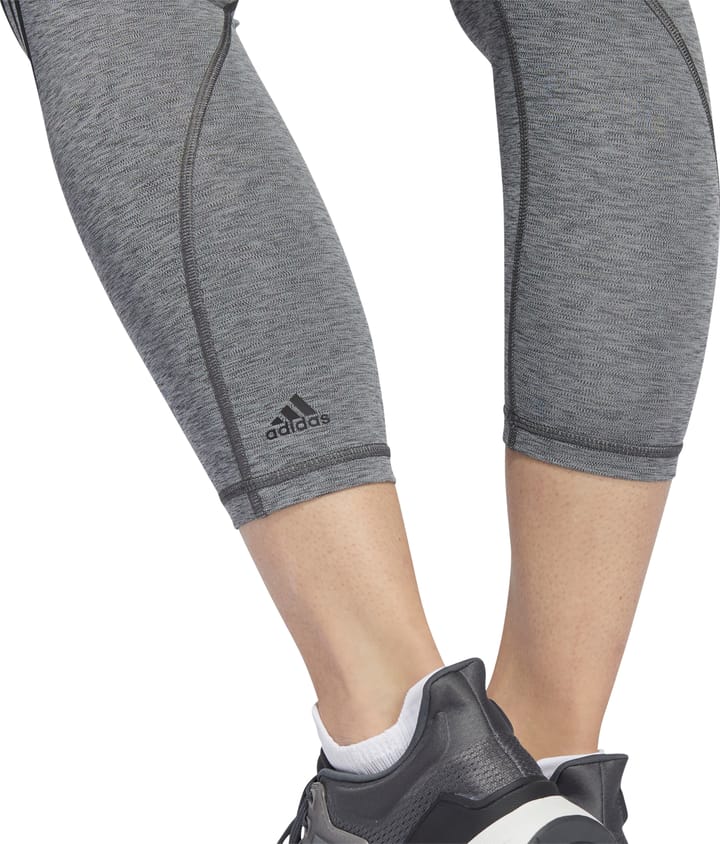 Women's Optime Training Icons 7/8 Tight Dark Grey Heather Adidas