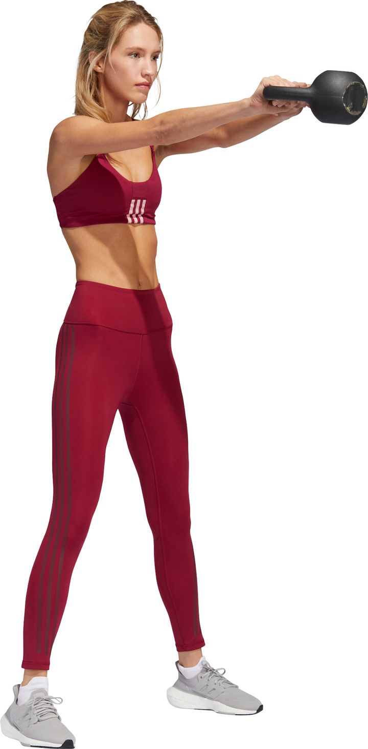 Women's Optime Training Icons 7/8 Tight Legacy Burgundy Adidas