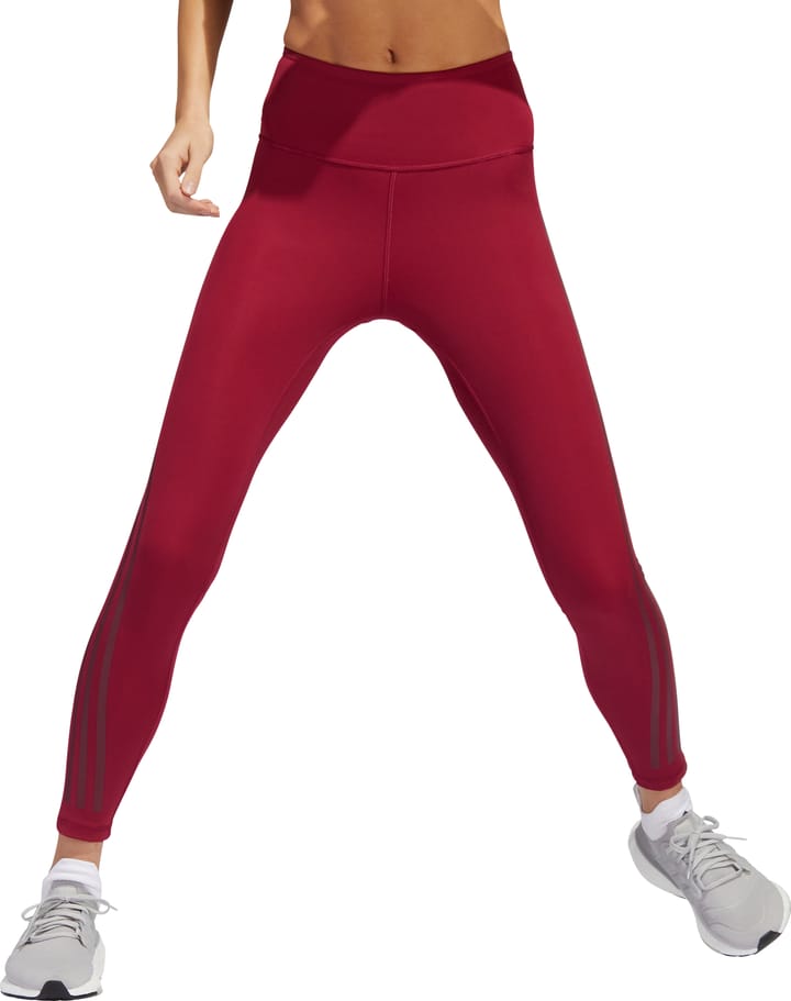 Women's Optime Training Icons 7/8 Tight Legacy Burgundy Adidas