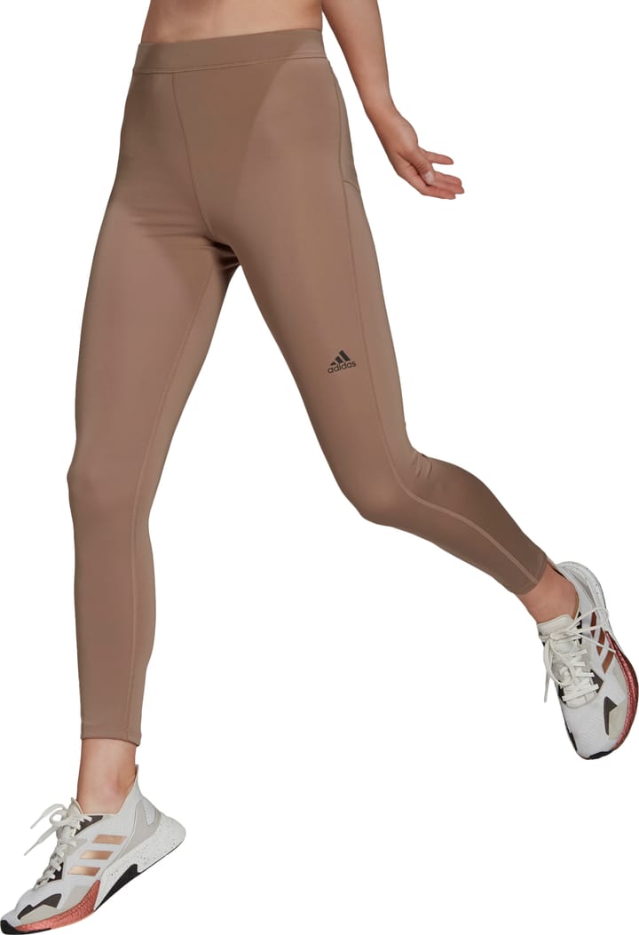 Women's Run Icons 3Bar 7/8 Running Tight Chalky Brown Adidas