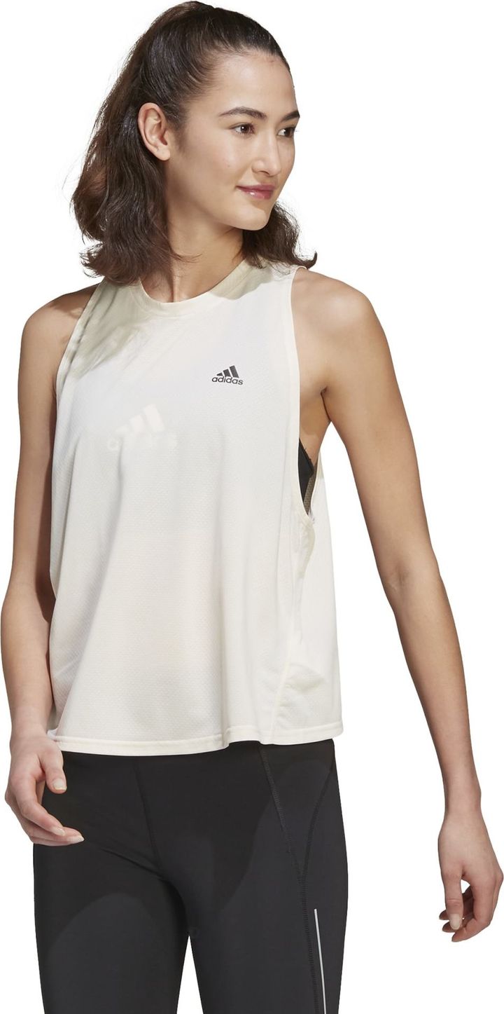 Women's Run Icons Running Tank Top Wonder White Adidas
