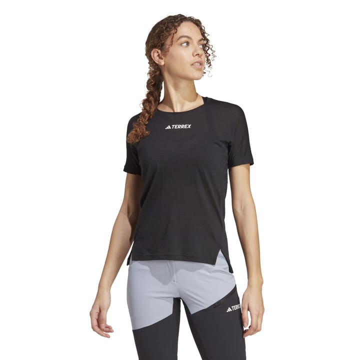 Adidas Women's Terrex Agravic Pro Wool Trail Running T-Shirt Black Adidas