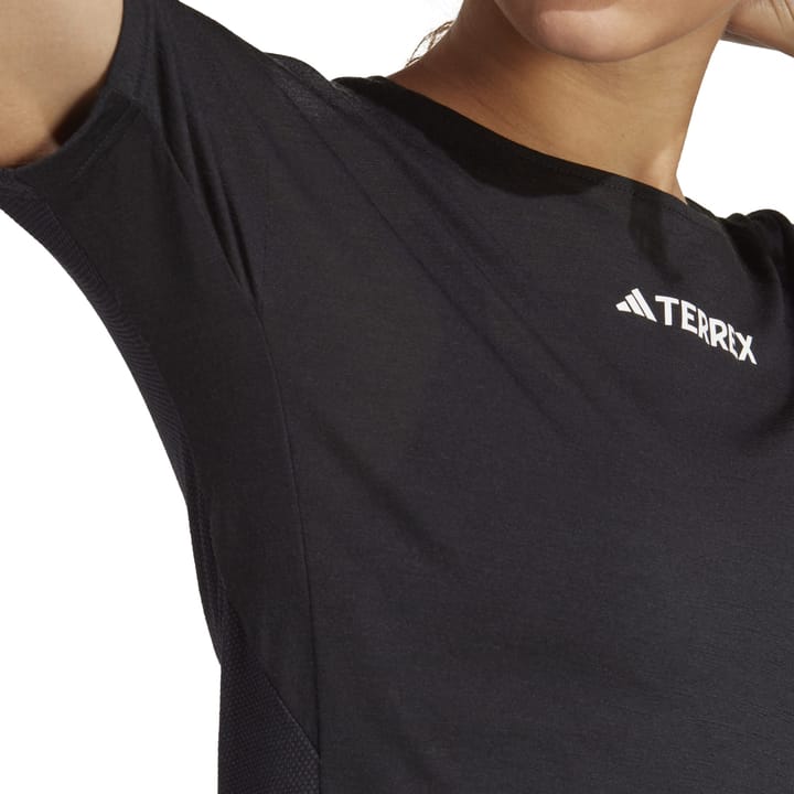 Adidas Women's Terrex Agravic Pro Wool Trail Running T-Shirt Black Adidas