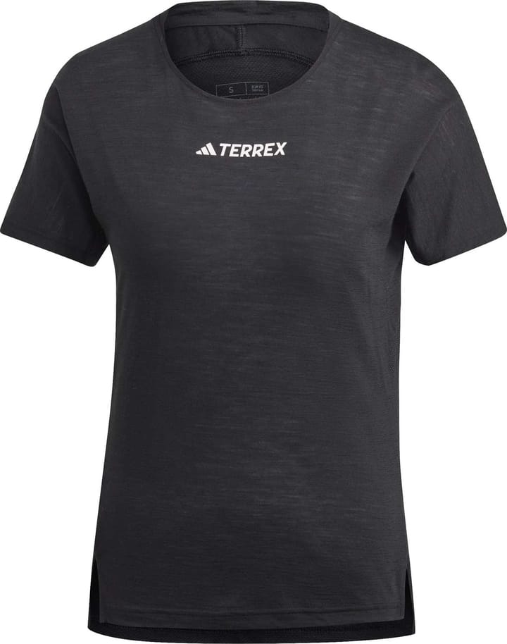 Adidas Women's Terrex Agravic Pro Wool Trail Running T-Shirt Black Adidas