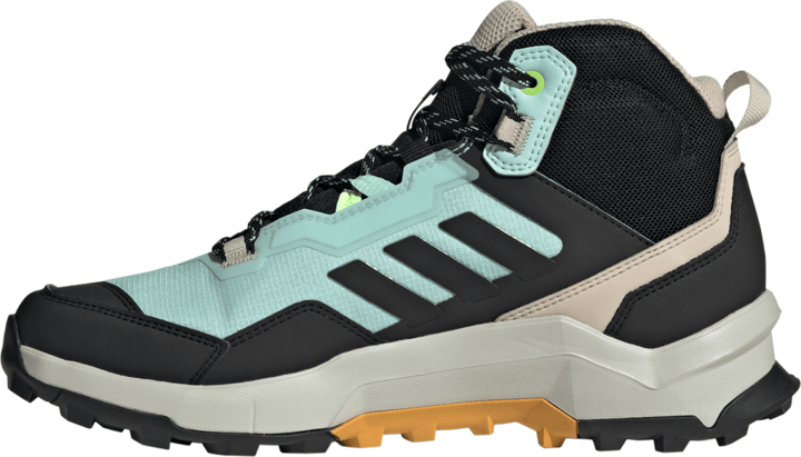 Adidas Unisex TERREX AX4 Mid GORE-TEX Hiking Shoes Semi Flash Aqua/Core Black/Preloved Yellow Adidas