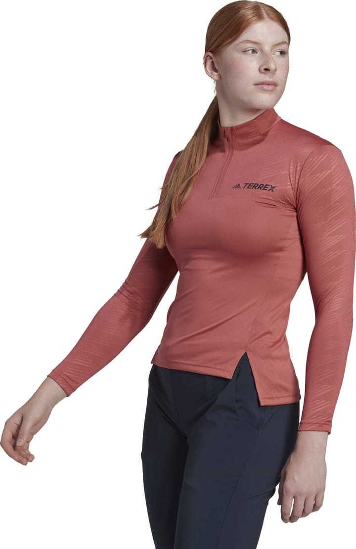 Adidas Women's Terrex Multi Half-Zip Tee Wonred Adidas