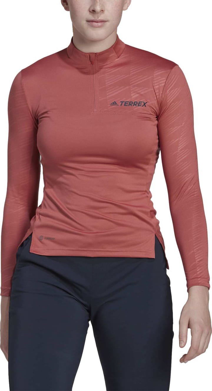 Adidas Women's Terrex Multi Half-Zip Tee Wonred Adidas