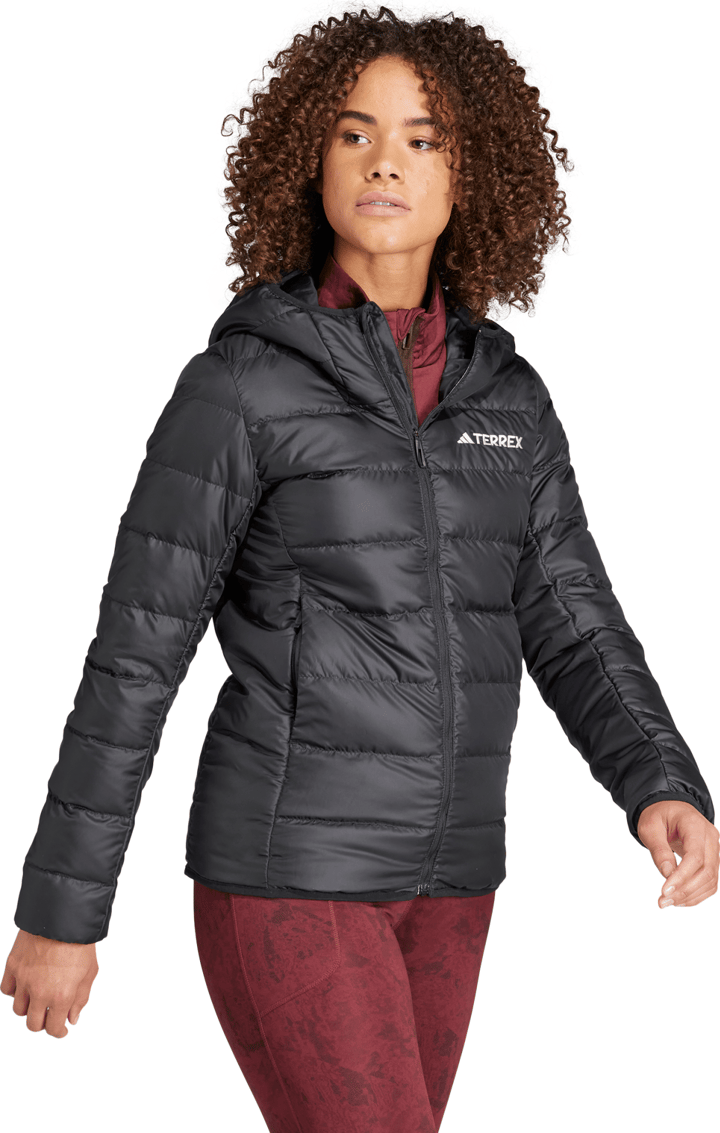 Adidas Women's Terrex Multi Light Down Hooded Jacket Black Adidas