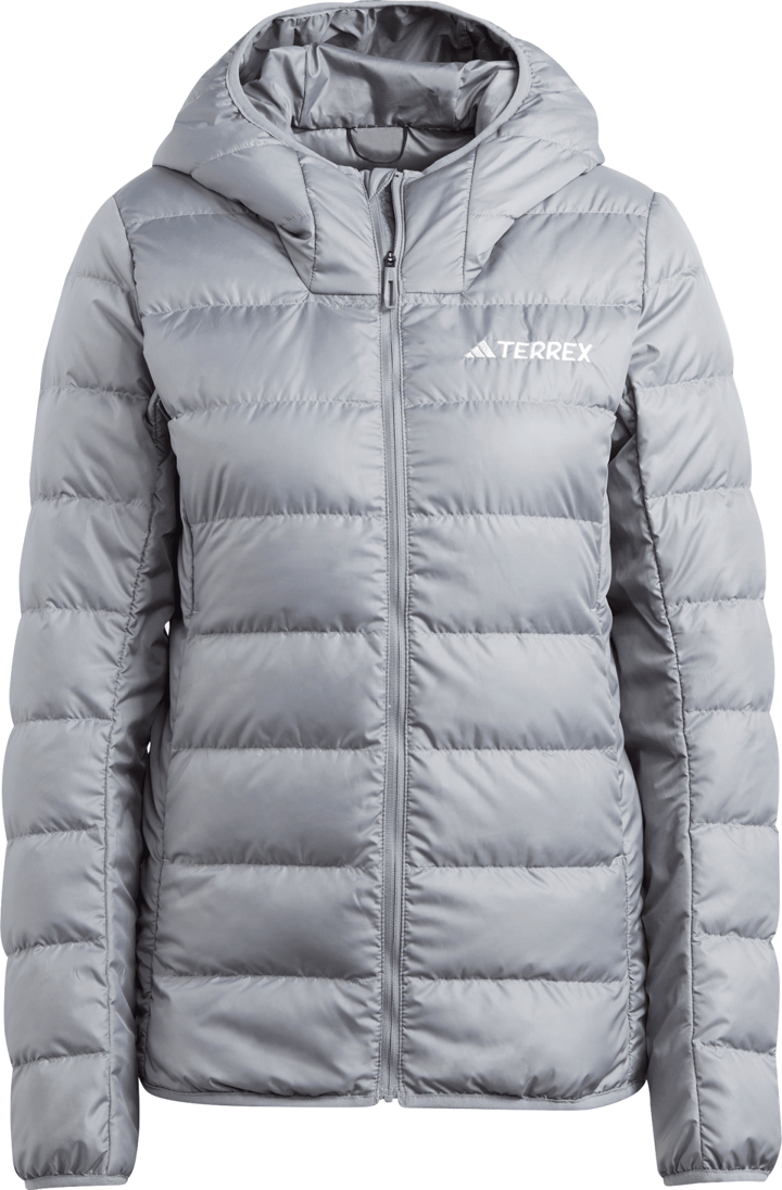 Women's Terrex Multi Light Down Hooded Jacket Grey Adidas