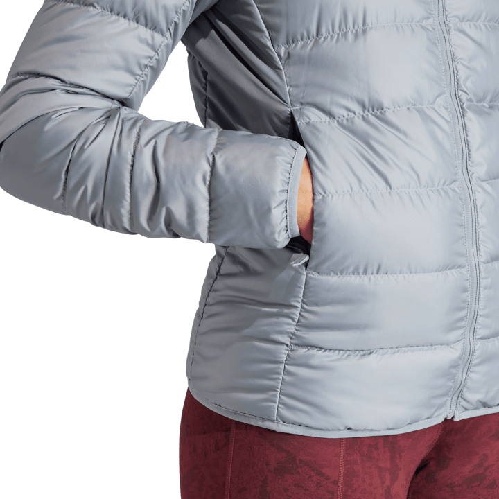 Women's Terrex Multi Light Down Hooded Jacket Grey Adidas