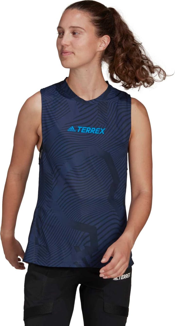 Adidas Women's Terrex Parley Agravic Trail Running Tank Top Shanav/Black Adidas