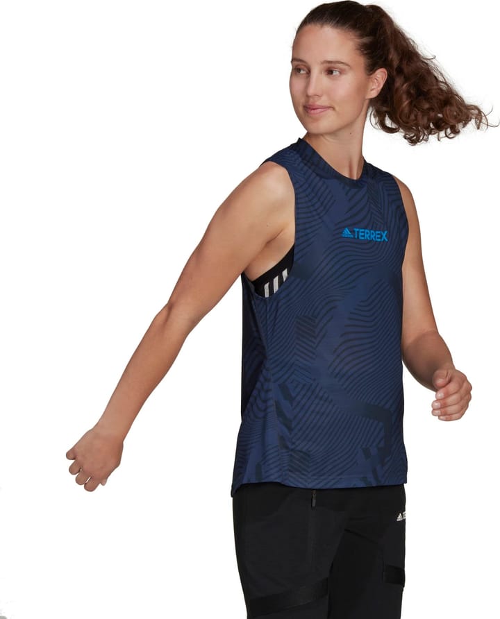 Adidas Women's Terrex Parley Agravic Trail Running Tank Top Shanav/Black Adidas