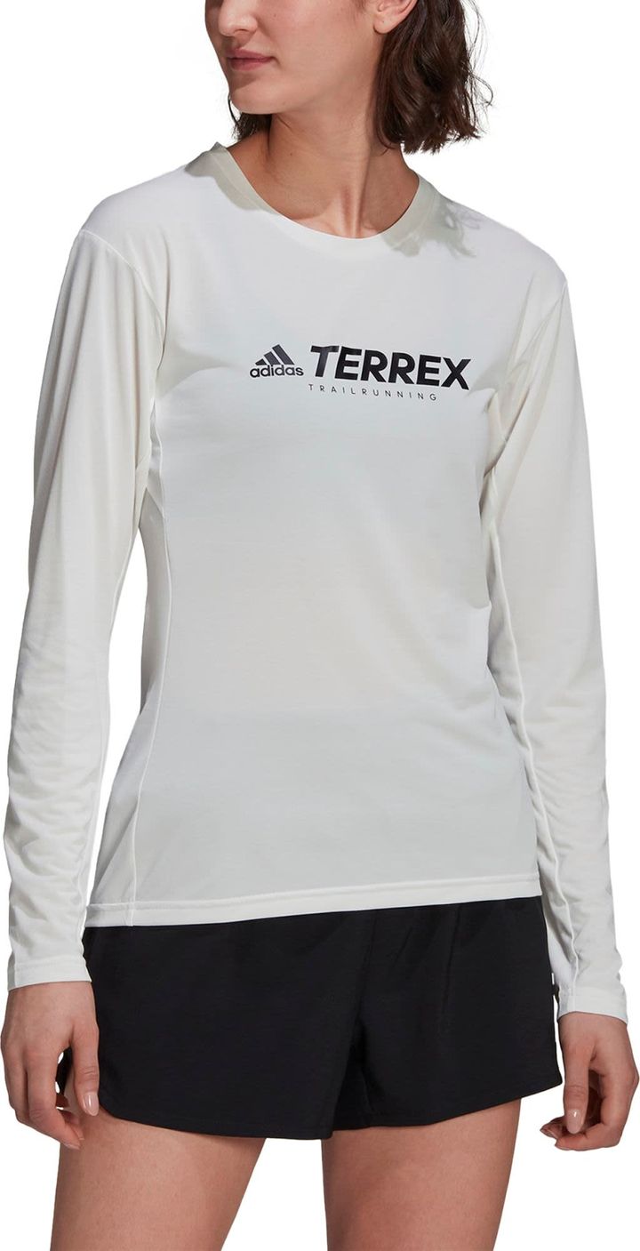 Adidas Women's Terrex Primeblue Trail LS Top WHITE Adidas