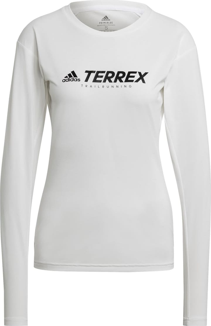 Adidas Women's Terrex Primeblue Trail LS Top WHITE Adidas