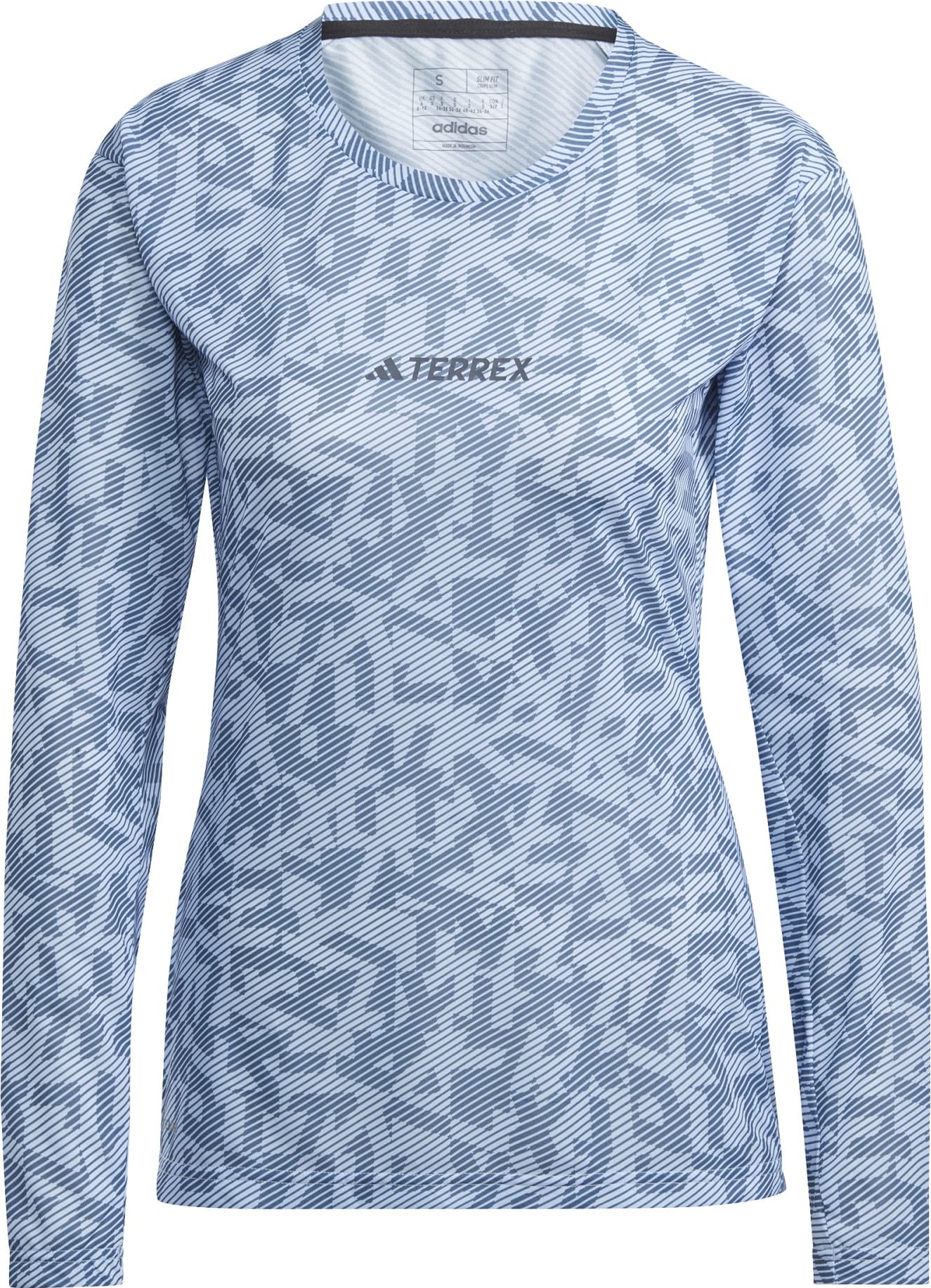 Women's Terrex Trail Running Long Sleeve Tee Bludaw/Wonste