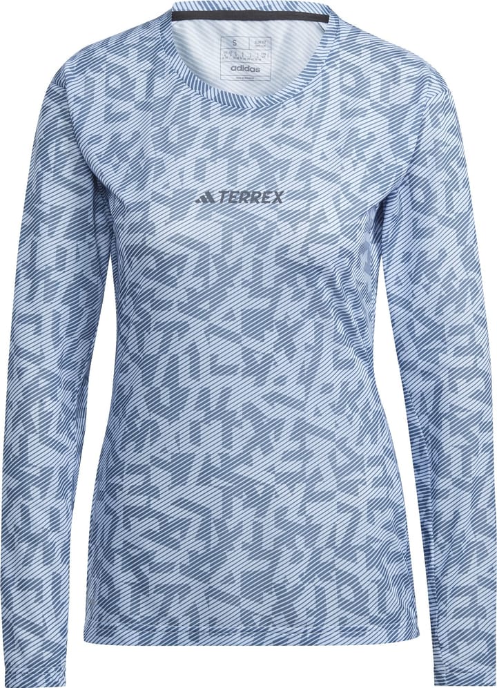 Women's Terrex Trail Running Long Sleeve Tee Bludaw/Wonste Adidas
