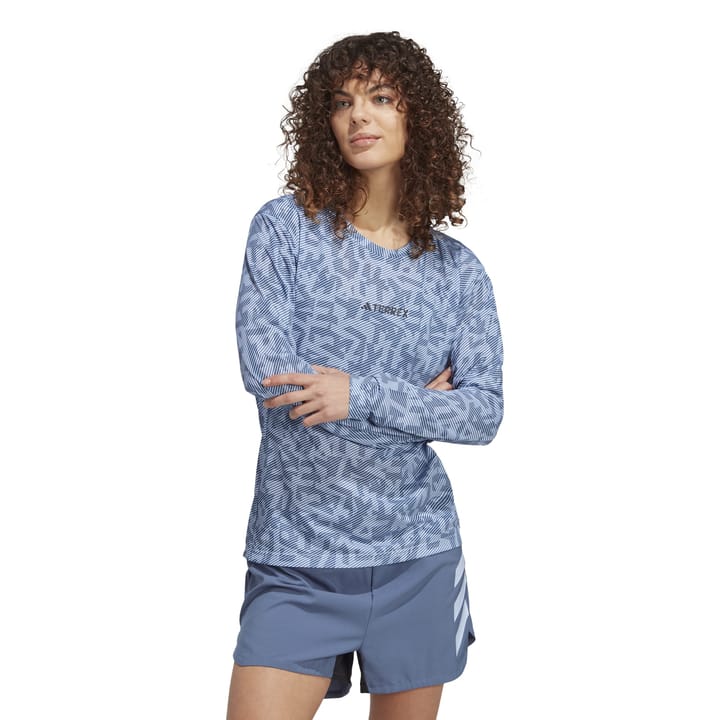 Women's Terrex Trail Running Long Sleeve Tee Bludaw/Wonste Adidas