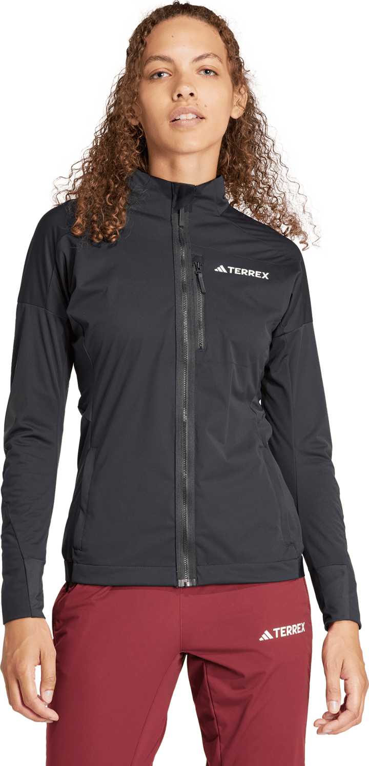 Adidas Women's Terrex Xperior Cross Country Ski Soft Shell Jacket Black Adidas