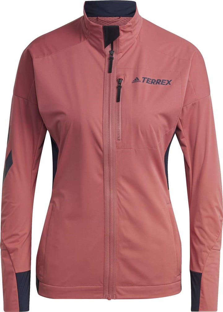 Adidas Women's Terrex Xperior Cross-Country Ski Soft Shell Jacket Wonred Adidas