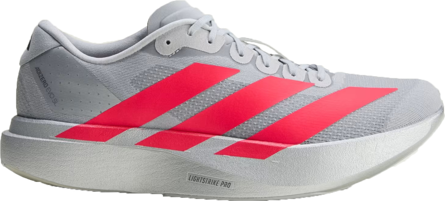 Adidas Men's Adizero Evo SL Silvmt/lucred/ironmt