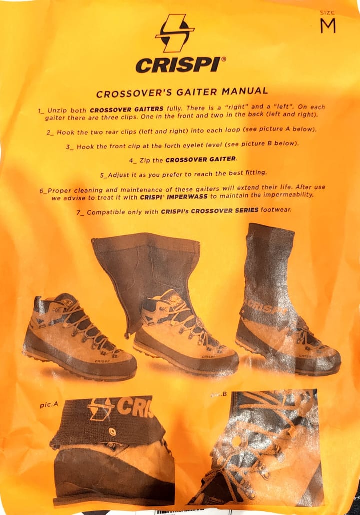 Crispi Gamasje ankel Sort Crispi