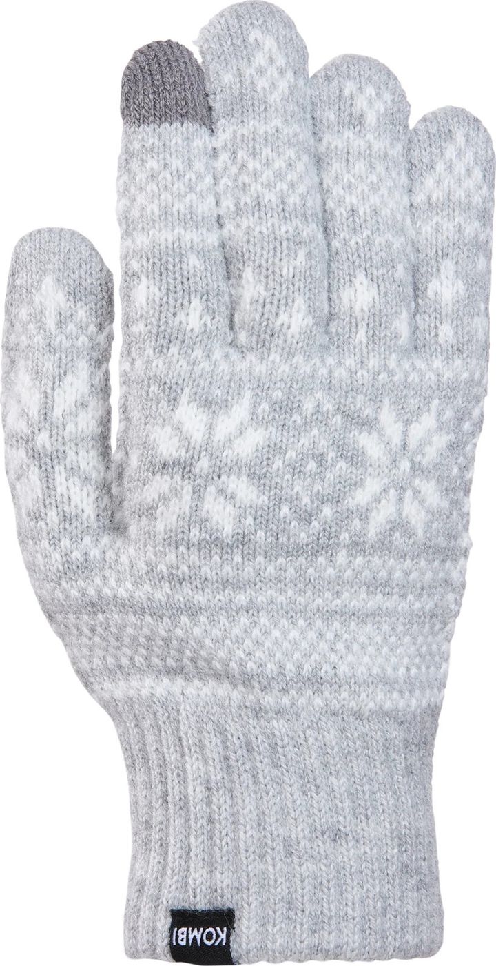 Kombi Unisex Nordic Jacquard Gloves Platinum Kombi Kombi Unisex Nordic Jacquard Gloves Platinum Kombi