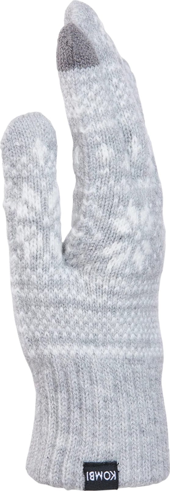 Kombi Unisex Nordic Jacquard Gloves Platinum Kombi