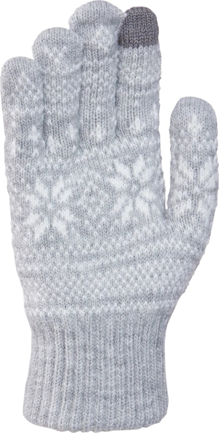 Kombi Unisex Nordic Jacquard Gloves Platinum Kombi